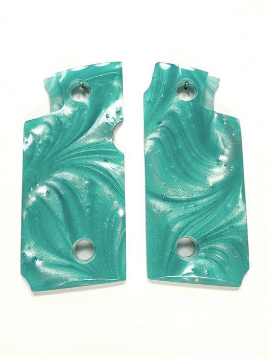 Tiffany Blue Pearl Springfield Armory 911 .380 Grips