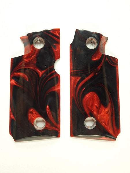 --Red & Black Pearl Springfield Armory 911 .380 Grips