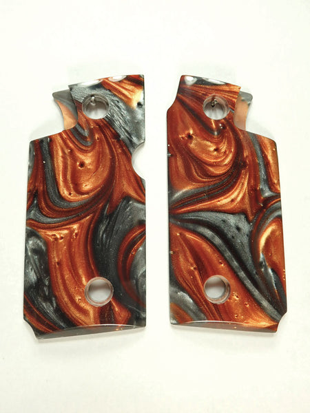 Copper & Silver Pearl Springfield Armory 911 .380 Grips