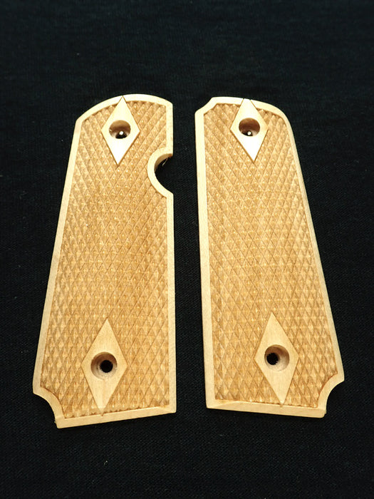 Maple Double Diamond Rock Island 380 1911 Grips X