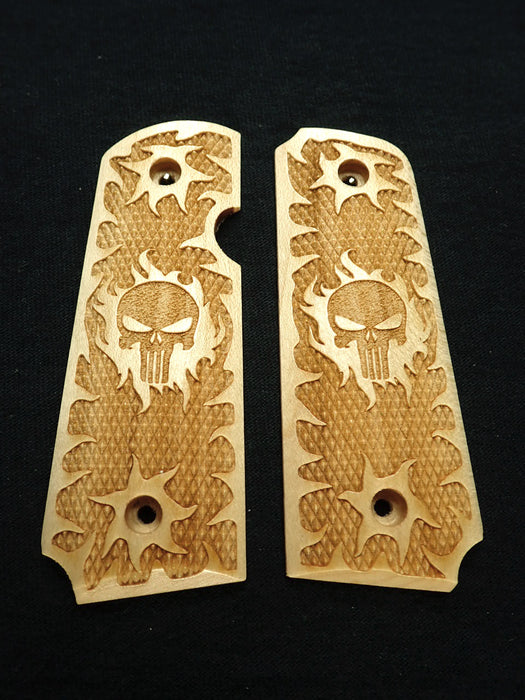 Maple Punisher #1 Rock Island 380 1911 Grips X