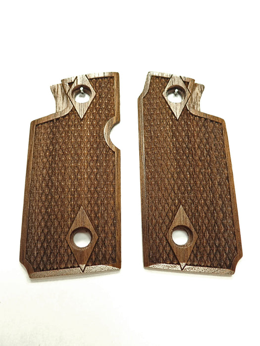 Walnut Double Diamond Springfield Armory 911 .380 Grips