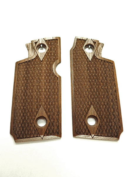 Walnut Double Diamond Springfield Armory 911 .380 Grips