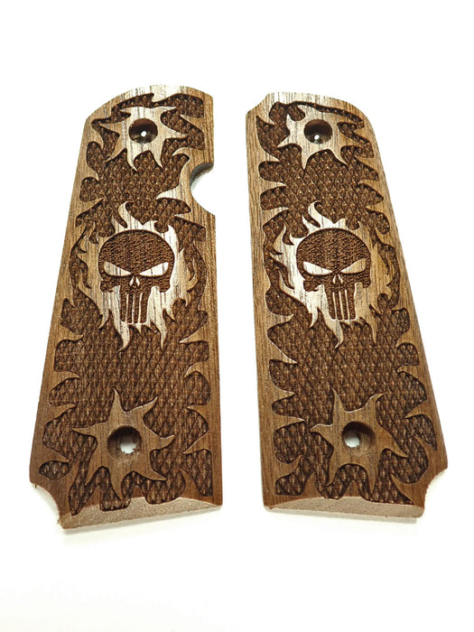 Walnut Punisher #1 Rock Island 380 1911 Grips X