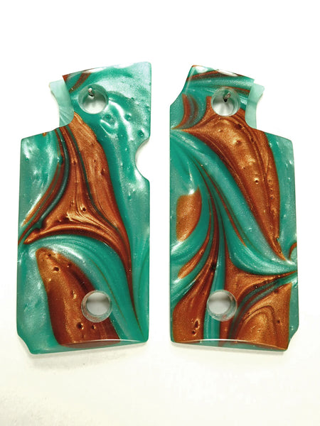 Copper & Turquoise Pearl Springfield Armory 911 .380 Grips