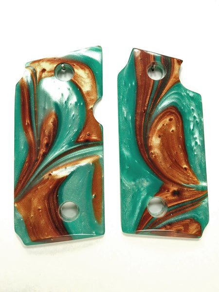 Copper & Turquoise Pearl Sig Sauer P238 Grips