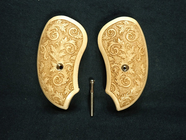 --Maple Floral Bond Arms Derringer Grips Engraved Textured