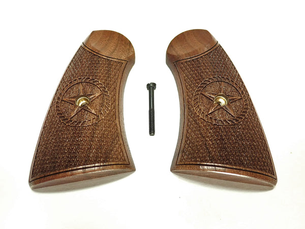 Walnut Texas Star Uberti Schofield Grips X