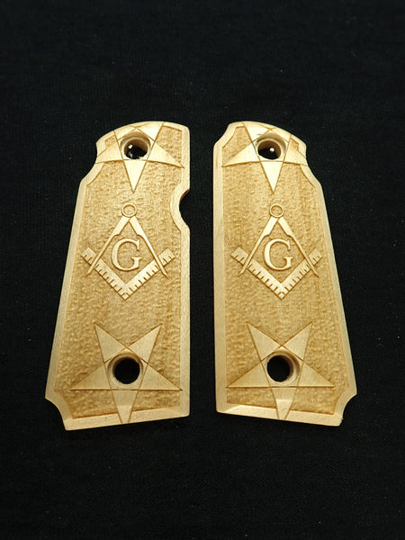 --Maple Masonic Kimber Micro 380 Grips
