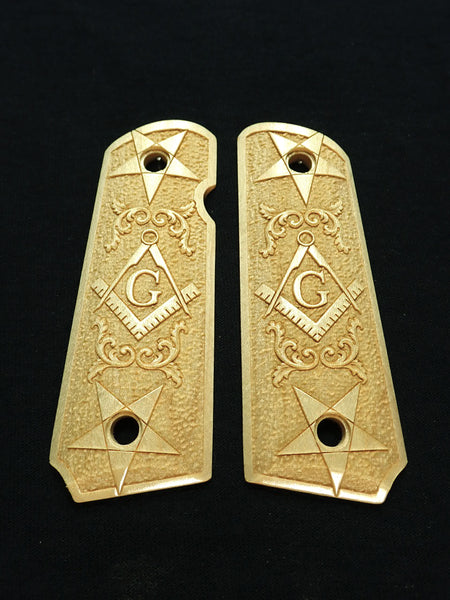 --Maple Masonic 1911 Grips (Compact)