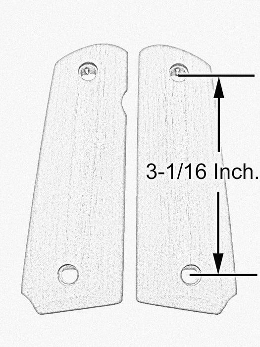 thumbnail image 2 of HKTC Customs Punisher Walnut 1911 Grips - Full Size / Commander, Ambi Safety Cut - USA Made 2 of 6