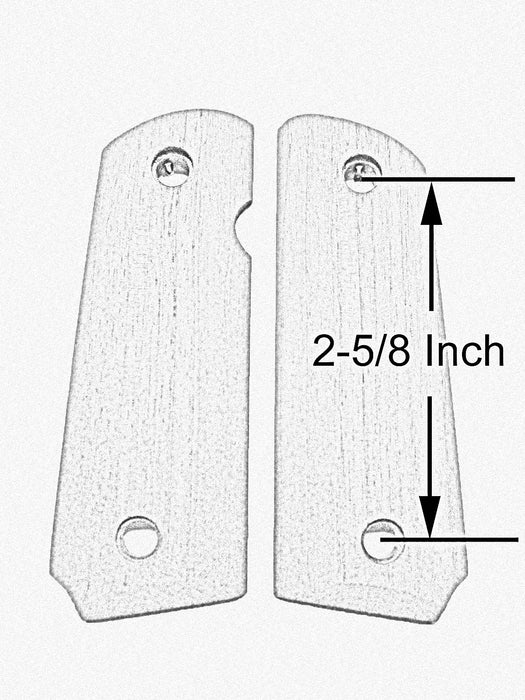Black Billon Pearl Compact 1911 Grips