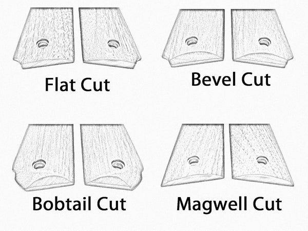 Walnut Basket Weave 1911 Grips (Full Size) X