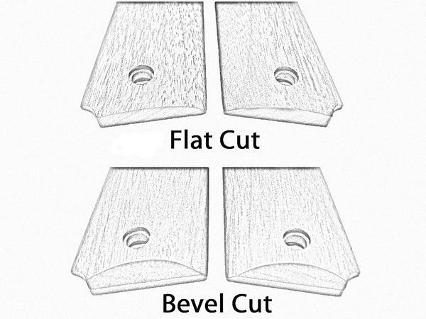 Walnut Grip Tape Texture 1911 Grips (Compact) X
